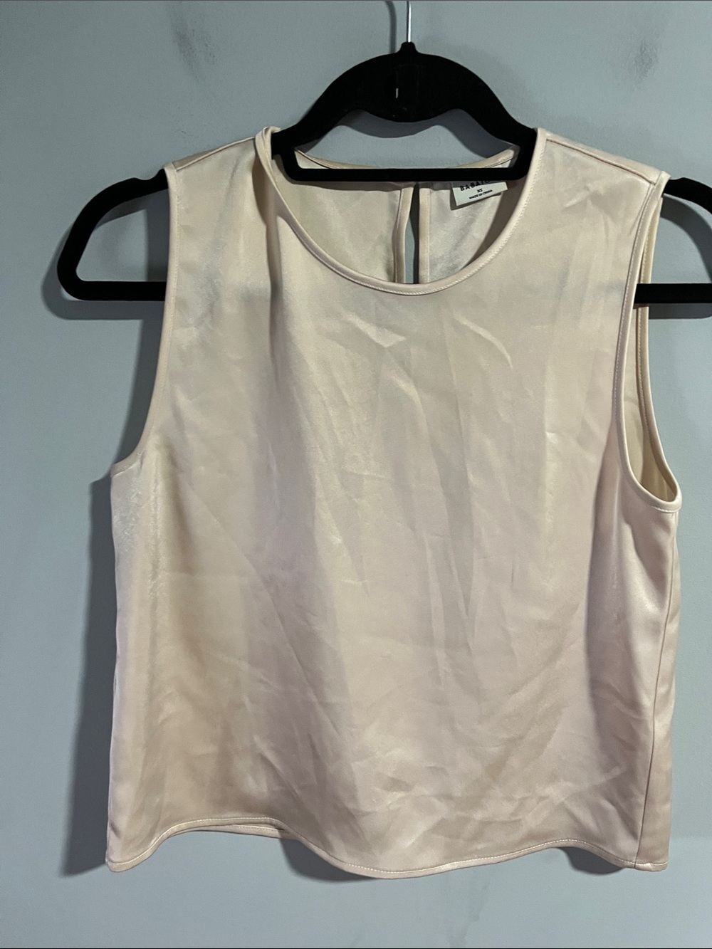 Aritzia Babaton Champagne Nude Satin Tank
